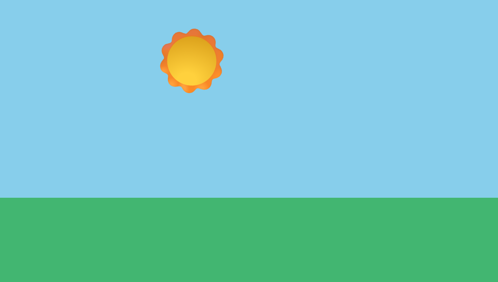 Sky with ground