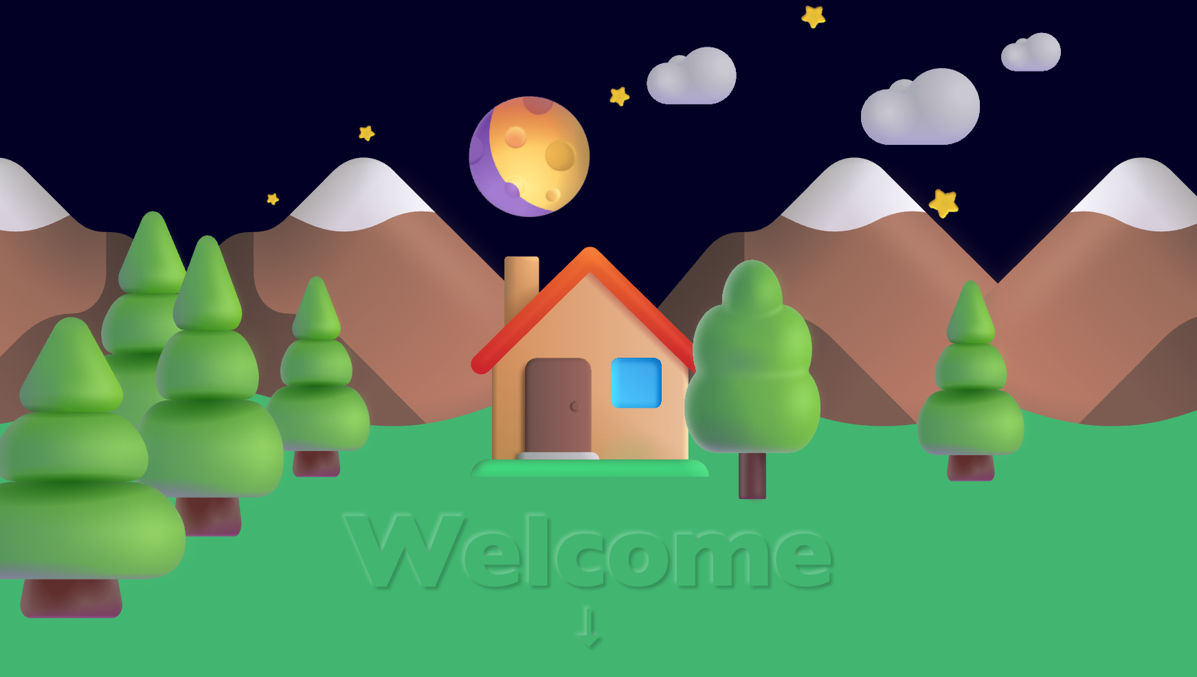 Illuminated night scene