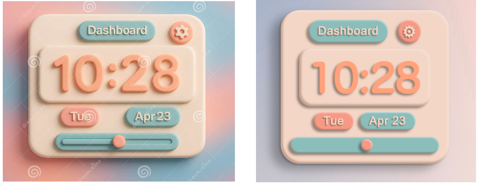 Claymorph comparison