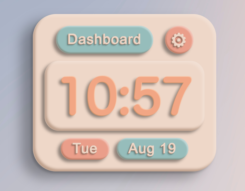 Claymorph Dashboard