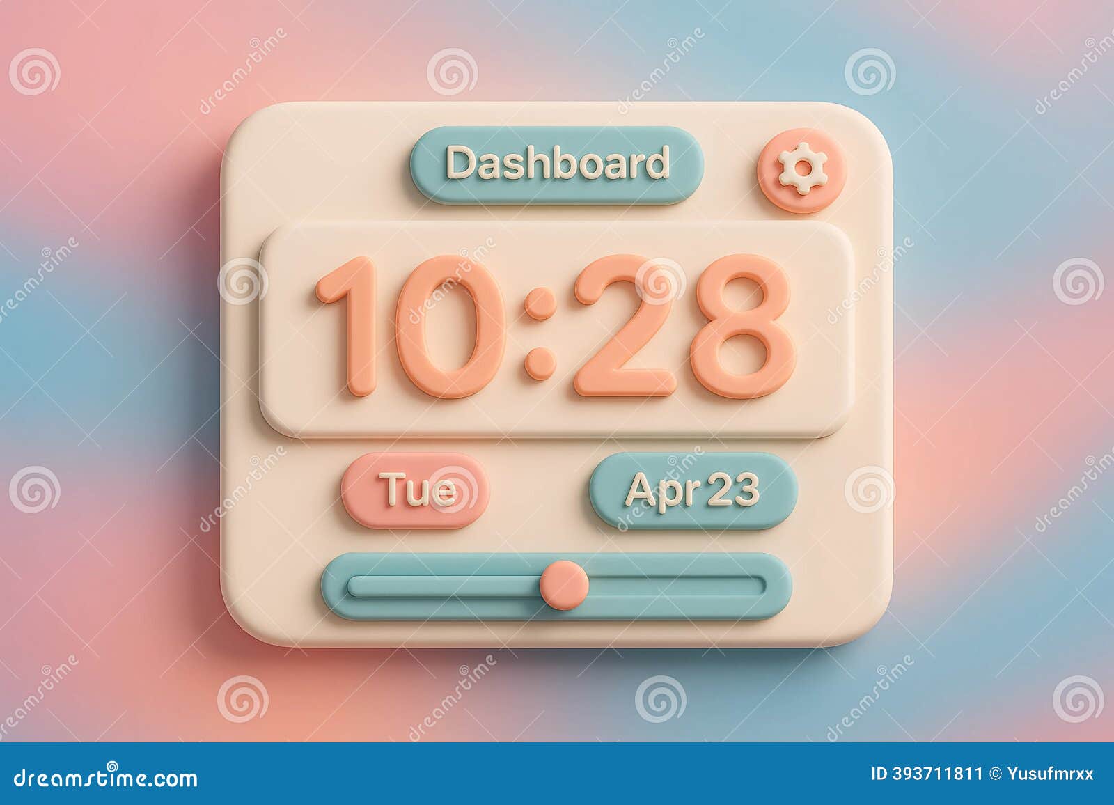 Claymorph UI Image