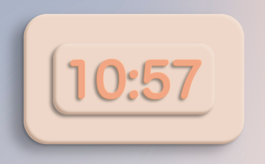 Claymorph text