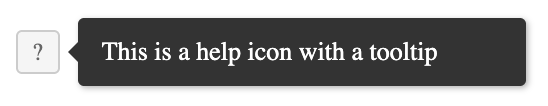 Lightweight Tooltip with icon