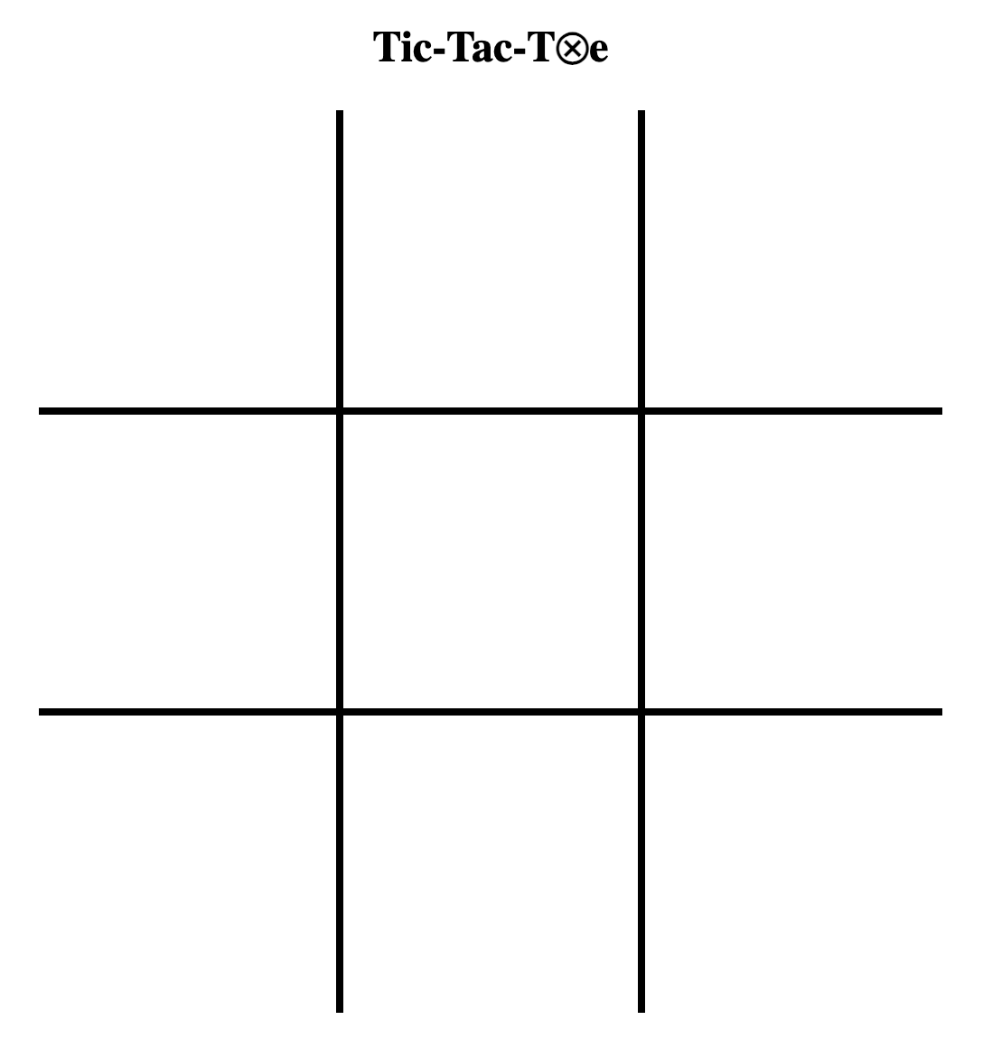 Tic-Tac-Toe Board