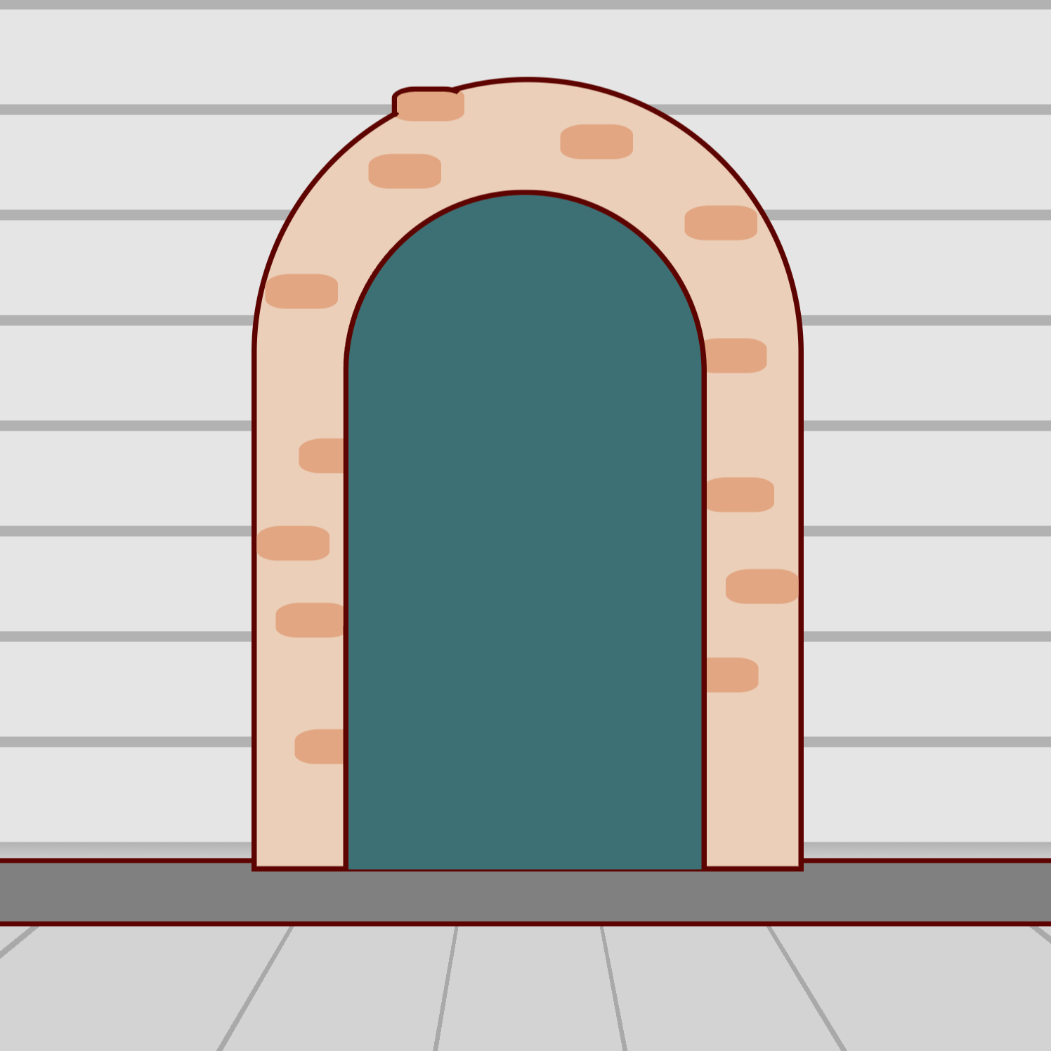 Door frame of a house